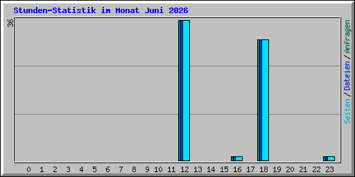 Stunden-Statistik im Monat Juni 2026